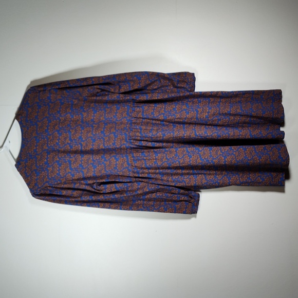 Boden Naomi Relaxed Jersey Dress Gingerbread, Dandelion Sprig 14 - Picture 5 of 13